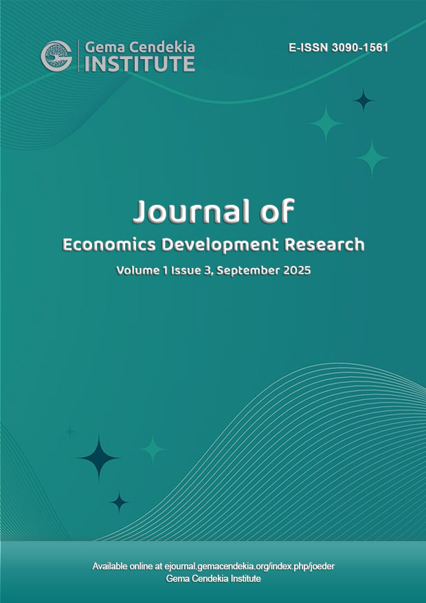					View Vol. 1 No. 3: Journal of Economics Development Research, September 2025
				