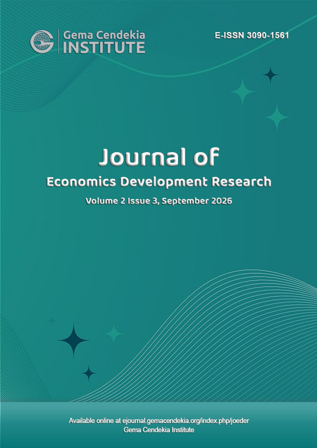 					View Vol. 2 No. 3 (2026): Journal of Economics Development Research, September 2026
				