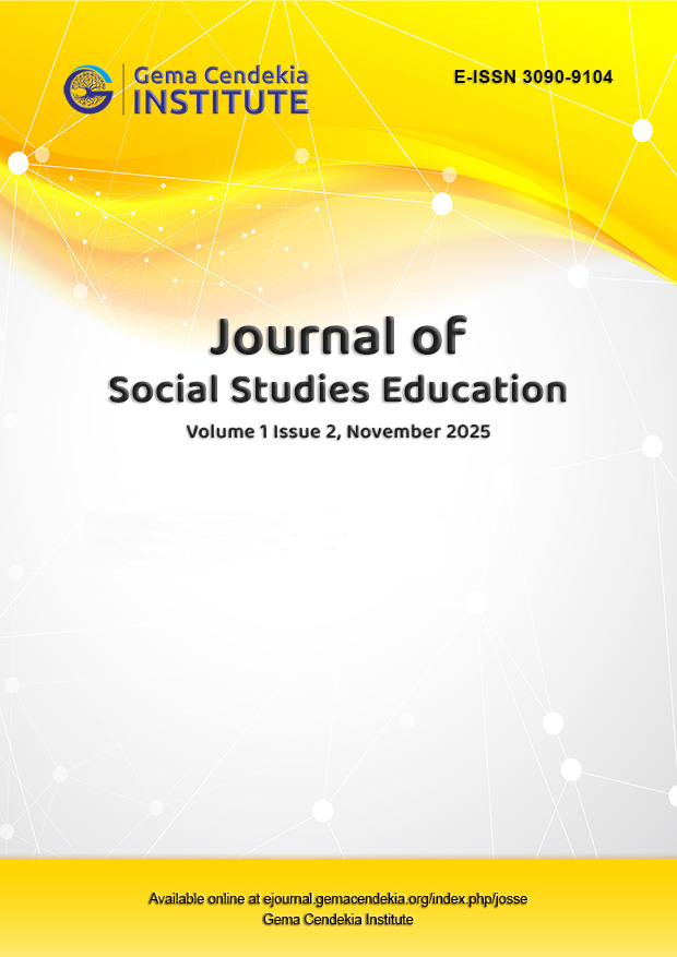 					View Vol. 1 No. 2 (2025): Journal of Social Studies Education, November 2025
				