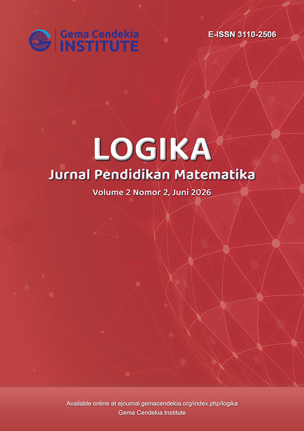 					View Vol. 2 No. 2: LOGIKA: Jurnal Pendidikan Matematika, Juni 2026
				