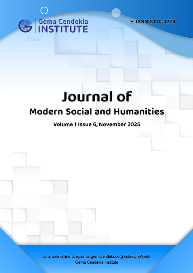 					View Vol. 1 No. 6: Journal of Modern Social and Humanities, November 2025
				