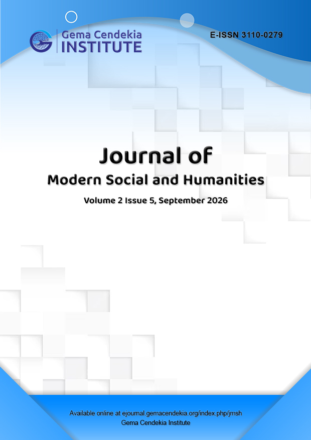 					View Vol. 2 No. 5: Journal of Modern Social and Humanities, September 2026
				